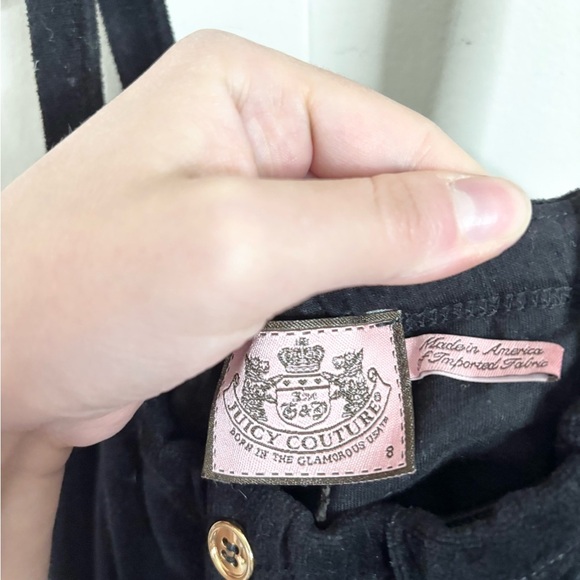 Juicy Couture velour wide leg jumpsuit size girls 8 - Picture 2 of 4